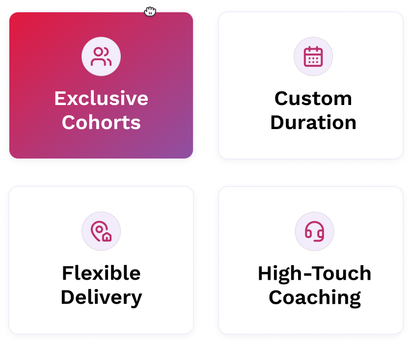 Leader text icons